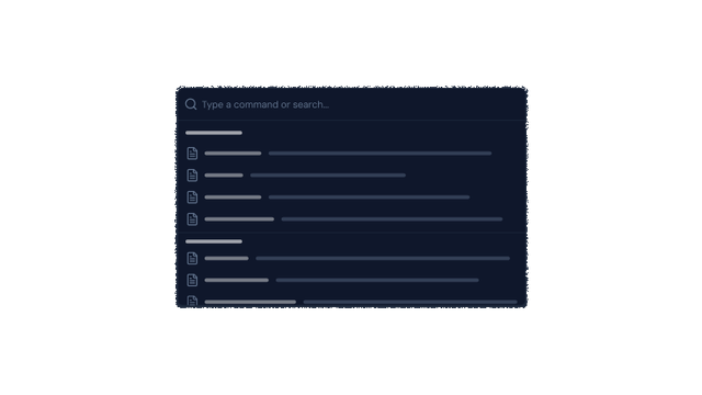 CommandPalette preview
