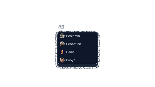EditorMentionMenu preview
