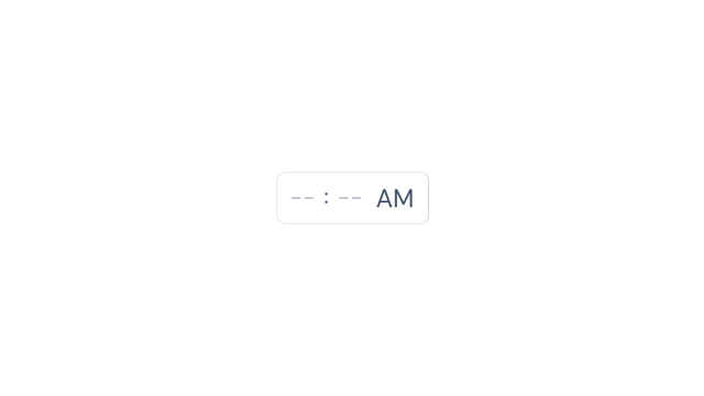 InputTime preview